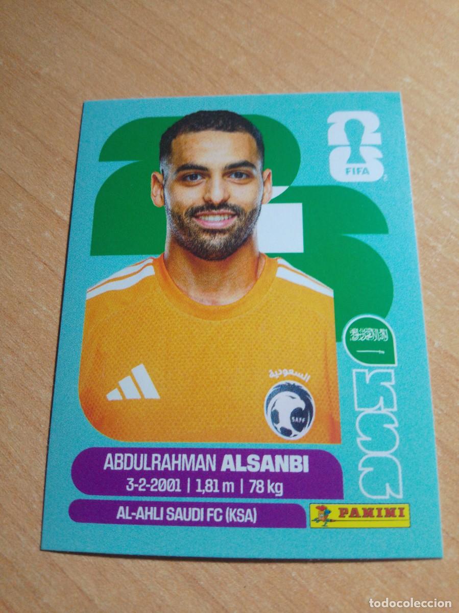 Cromos de f&uacute;tbol: ALSANBI ARABIA SAUD&Iacute; KSA 3 MUNDIAL FIFA WORLD CUP 2026 26 PANINI STICKERS NUEVO