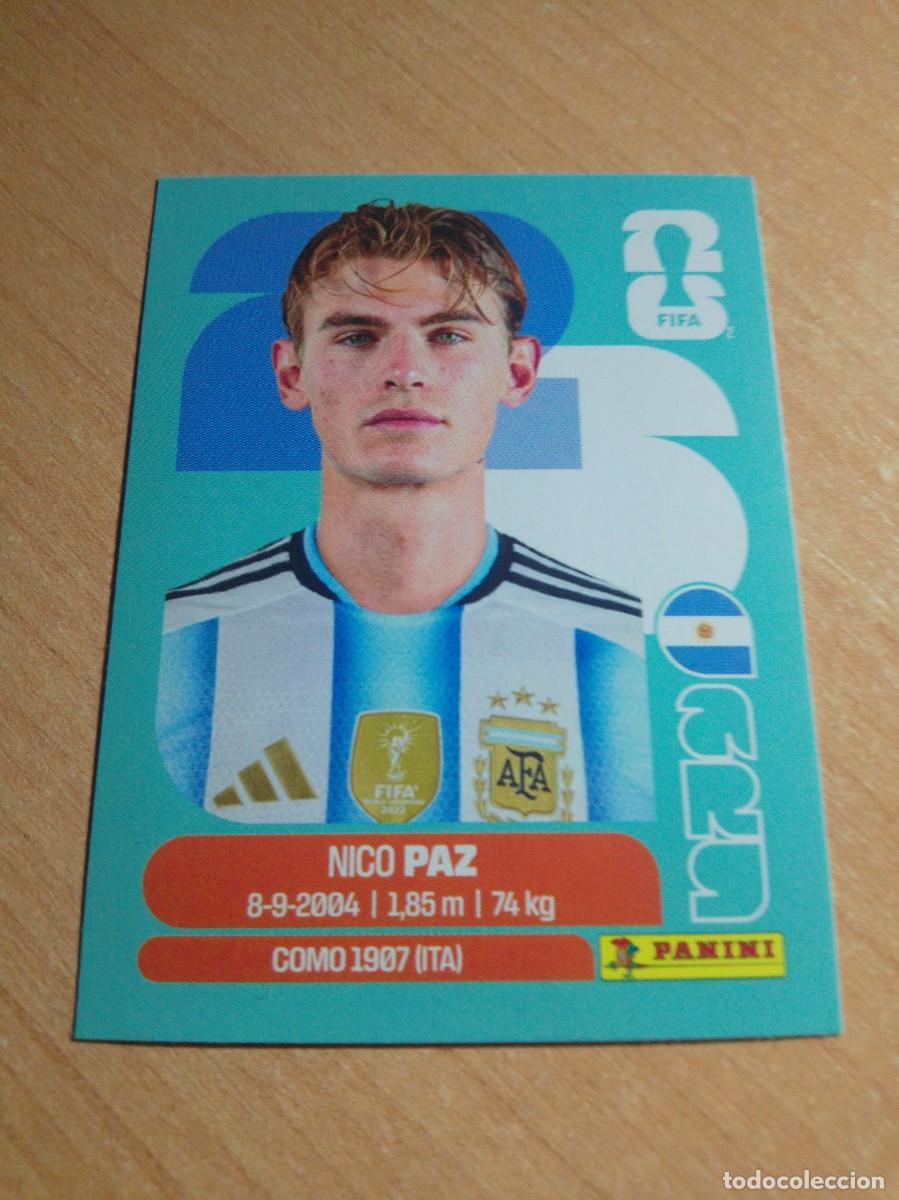 Football Stickers: NICO PAZ ARGENTINA ARG 14 MUNDIAL FIFA WORLD CUP 2026 PANINI