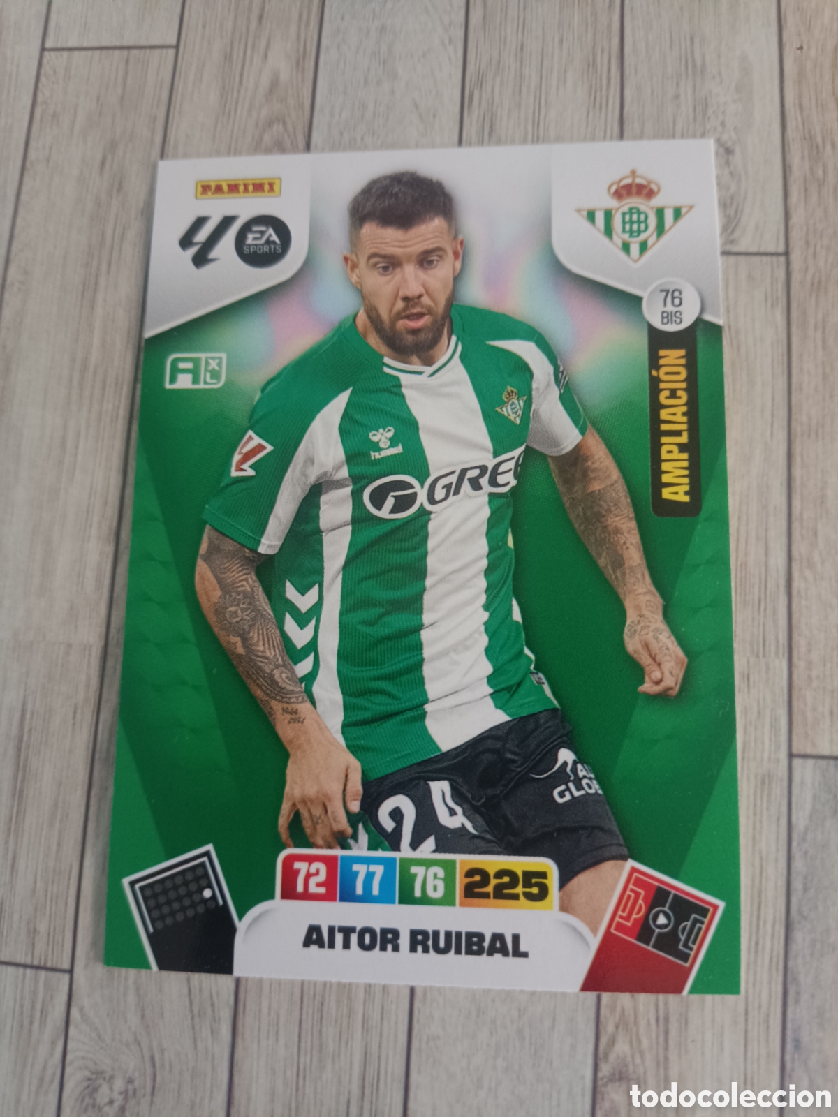 Figurine di Calcio: 76 BIS AITOR RUIBAL REAL BETIS AMPLIACION ADRENALYN XL LIGA 2025 2026 PANINI 25 26