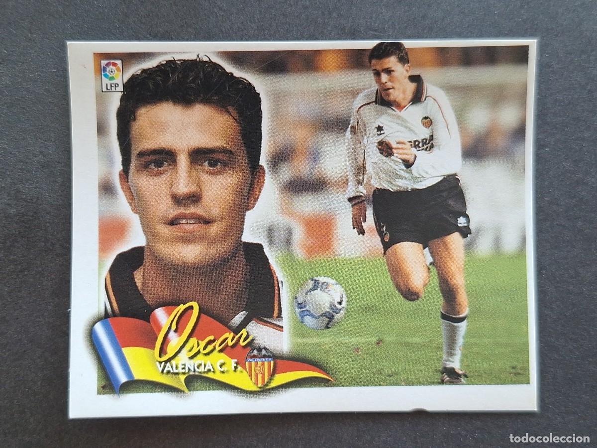 Fu&szlig;ball-Sticker: L6 OSCAR VALENCIA C. F. LIGA ESTE 2000 2001 00 01 NUNCA PEGADO SIN PEGAR