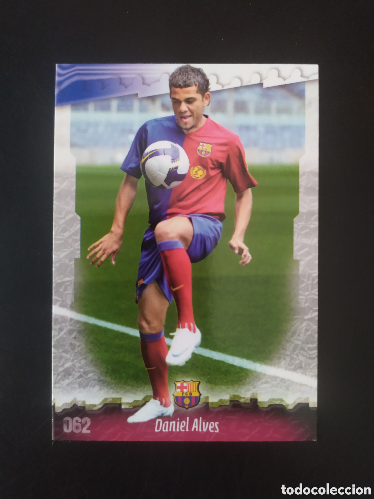 Cromos de f&uacute;tbol: Mundicromo fichas Liga 2009 08 09 Dani Alves 2 d&iacute;gitos n&deg; 62 Barcelona