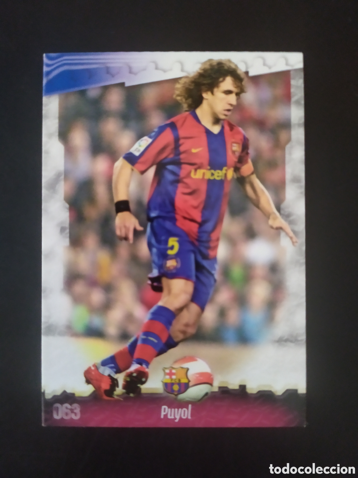 Cromos de f&uacute;tbol: Mundicromo fichas Liga 2008 2009 08 09 Puyol 2 d&iacute;gitos n&deg; 63 Barcelona