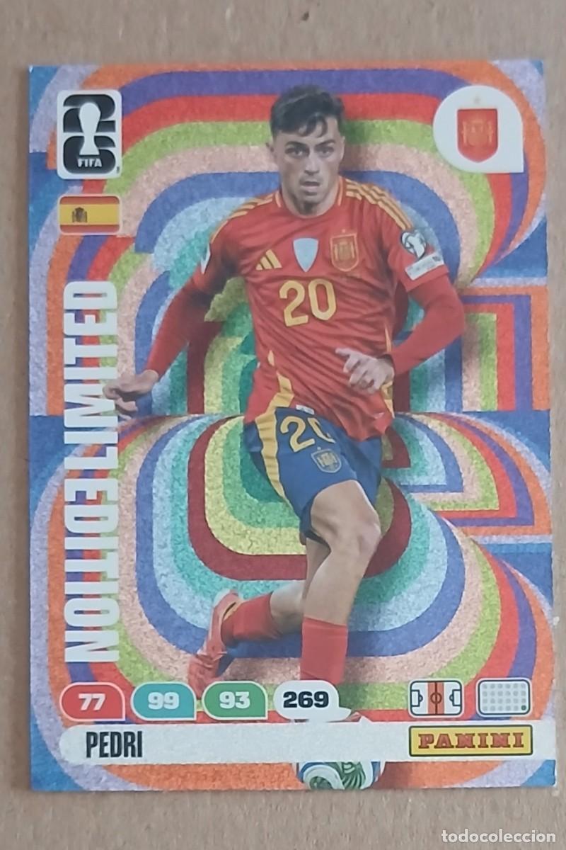 Cromos de f&uacute;tbol: CROMO PEDRI ESPA&Ntilde;A LIMITED EDITION ADRENALYN XL FIFA WORLD CUP 2026 PANINI. Nuevo de sobre.