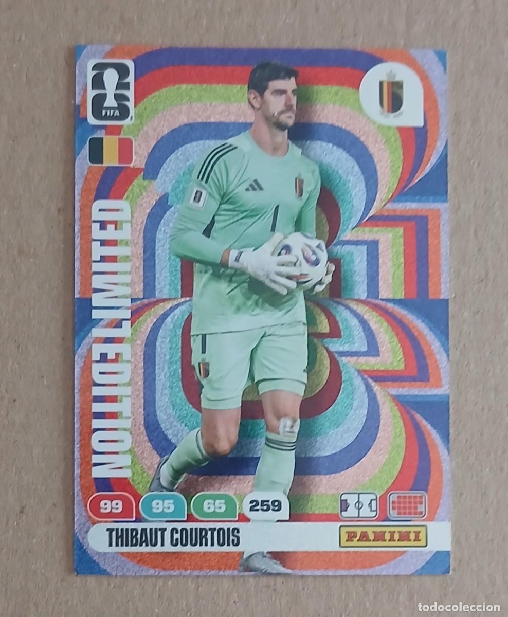 Cromos de f&uacute;tbol: CROMO COURTOIS B&Eacute;LGICA LIMITED EDITION ADRENALYN XL FIFA WORLD CUP 2026 PANINI. Nuevo de sobre.