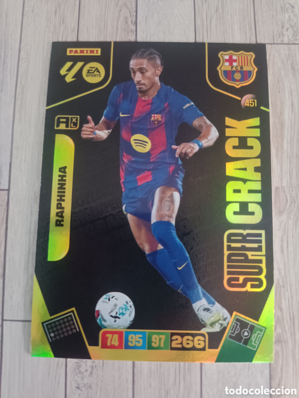 Cromos de f&uacute;tbol: 451 RAPHINHA SUPER CRACK BARCELONA ADRENALYN XL LIGA 2025 2026 PANINI 25 26