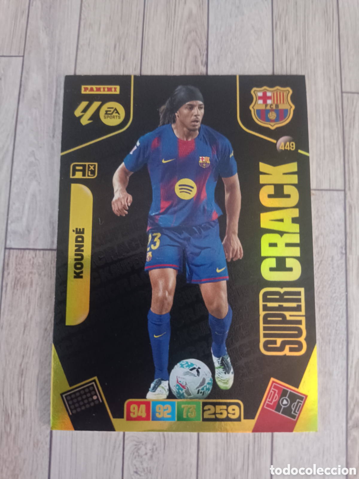 Cromos de f&uacute;tbol: 449 KOUNDE SUPER CRACK BARCELONA ADRENALYN XL LIGA 2025 2026 PANINI 25 26