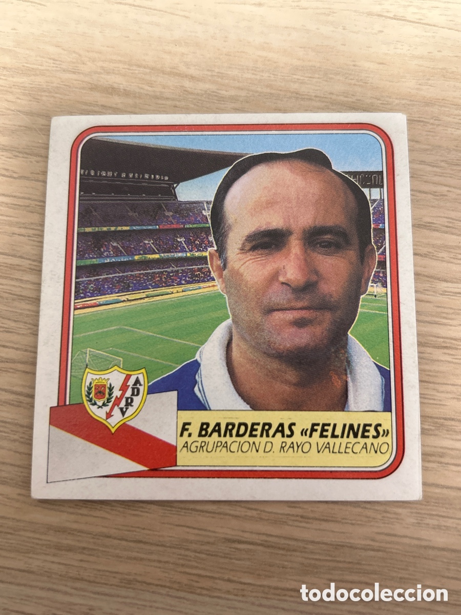 Cromos de f&uacute;tbol: F. BANDERAS FELINES ENTRENADOR RAYO VALLECANO LIGA ESTE 1989 1990 89 90 SIN PEGAR NUNCA PEGADO