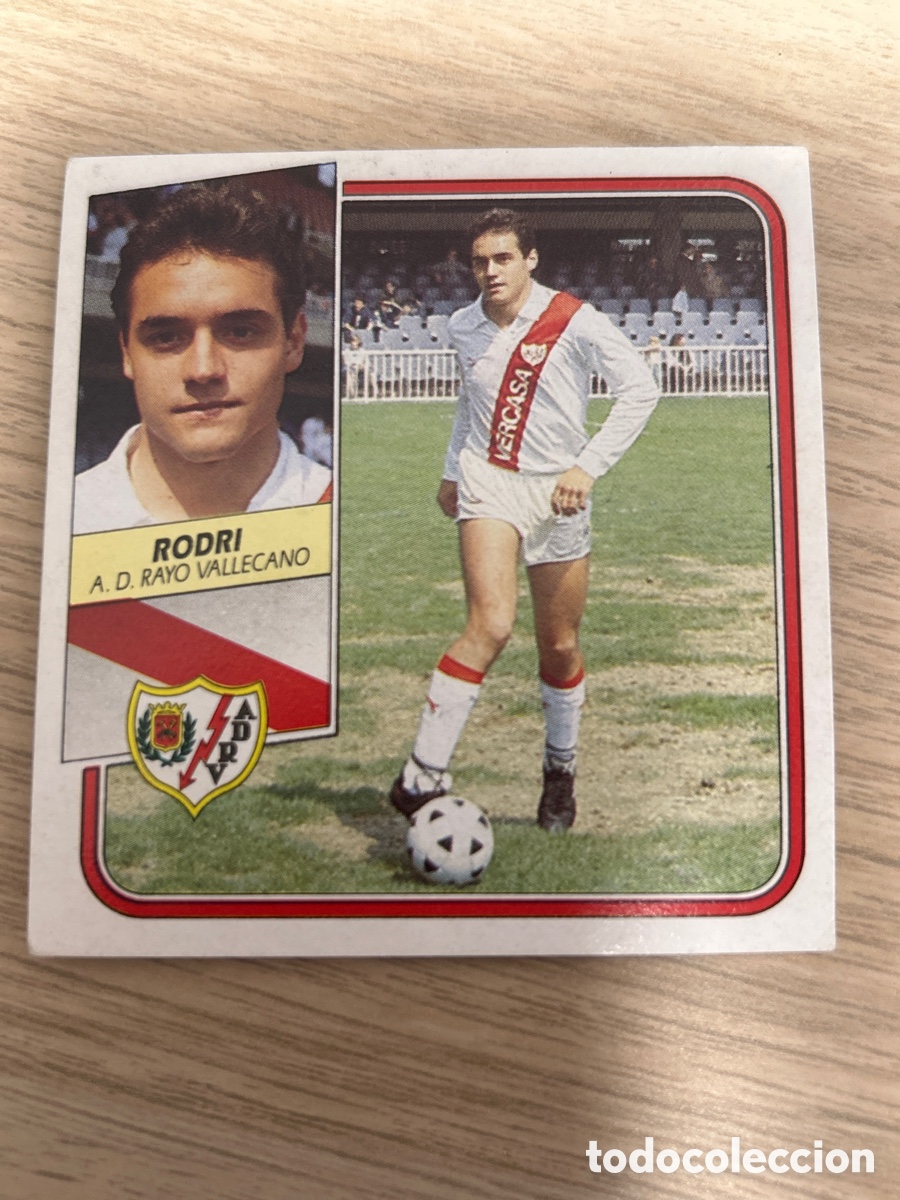 Cromos de f&uacute;tbol: RODRI RAYO VALLECANO LIGA ESTE 1989 1990 89 90 SIN PEGAR NUNCA PEGADO