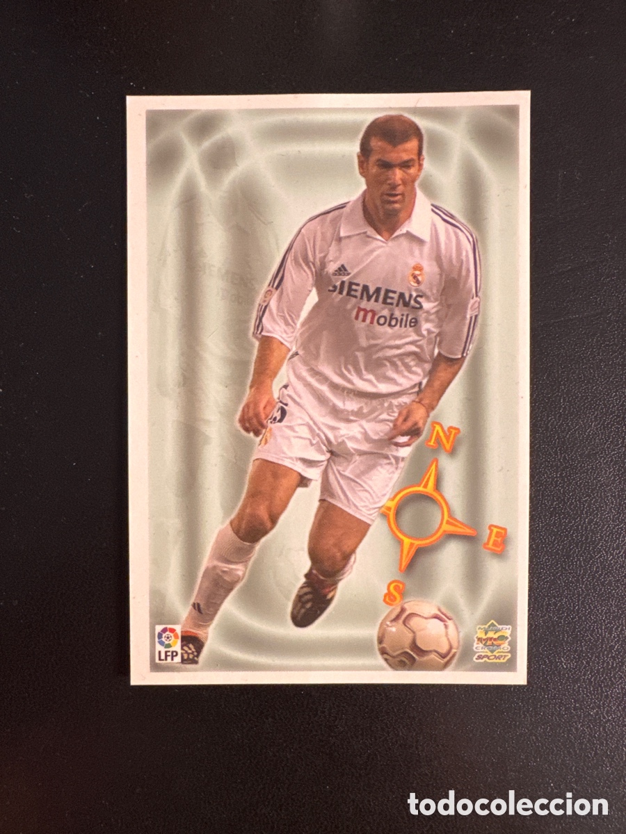 Cromos de f&uacute;tbol: ZIDANE REAL MADRID TOP LIGA 2004 MUNDICROMO