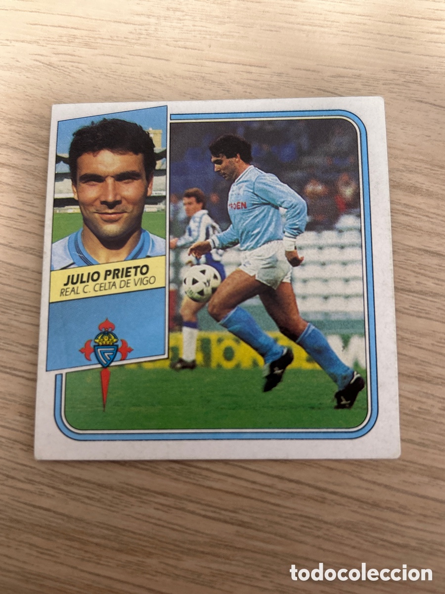 Cartes &agrave; collectionner de Football: JULIO PRIETO CELTA LIGA ESTE 1989 1990 89 90 SIN PEGAR NUNCA PEGADO