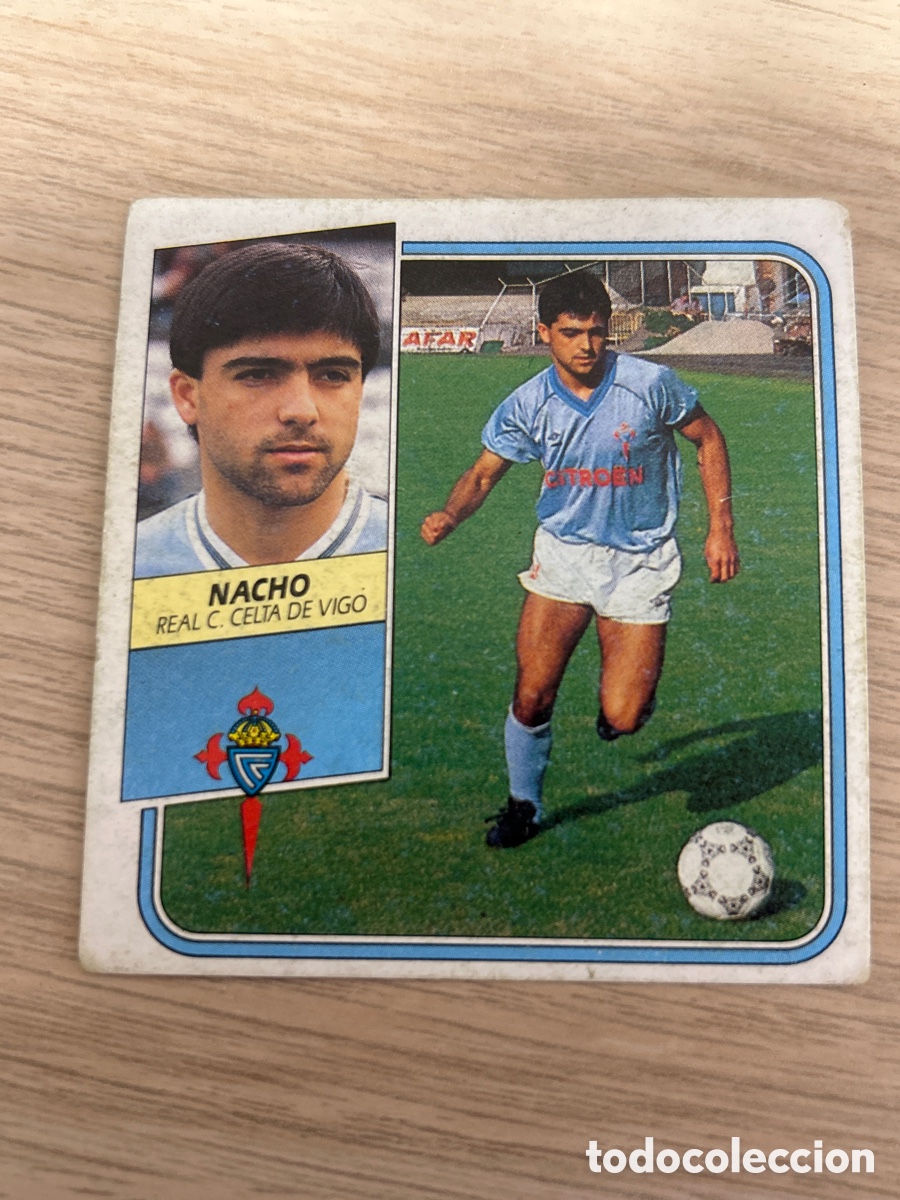 Cartes &agrave; collectionner de Football: NACHO CELTA LIGA ESTE 1989 1990 89 90 SIN PEGAR NUNCA PEGADO