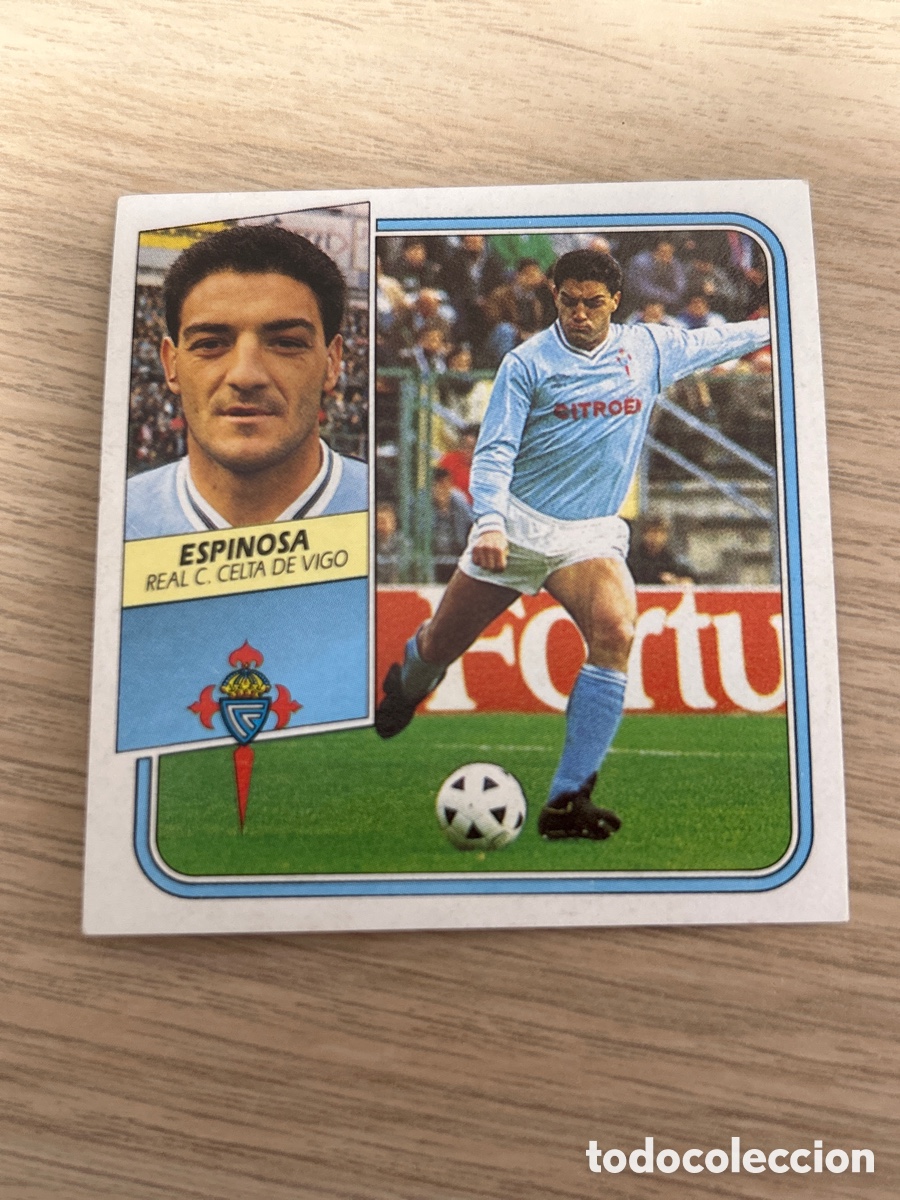 Cromos de f&uacute;tbol: ESPINOSA CELTA LIGA ESTE 1989 1990 89 90 SIN PEGAR NUNCA PEGADO