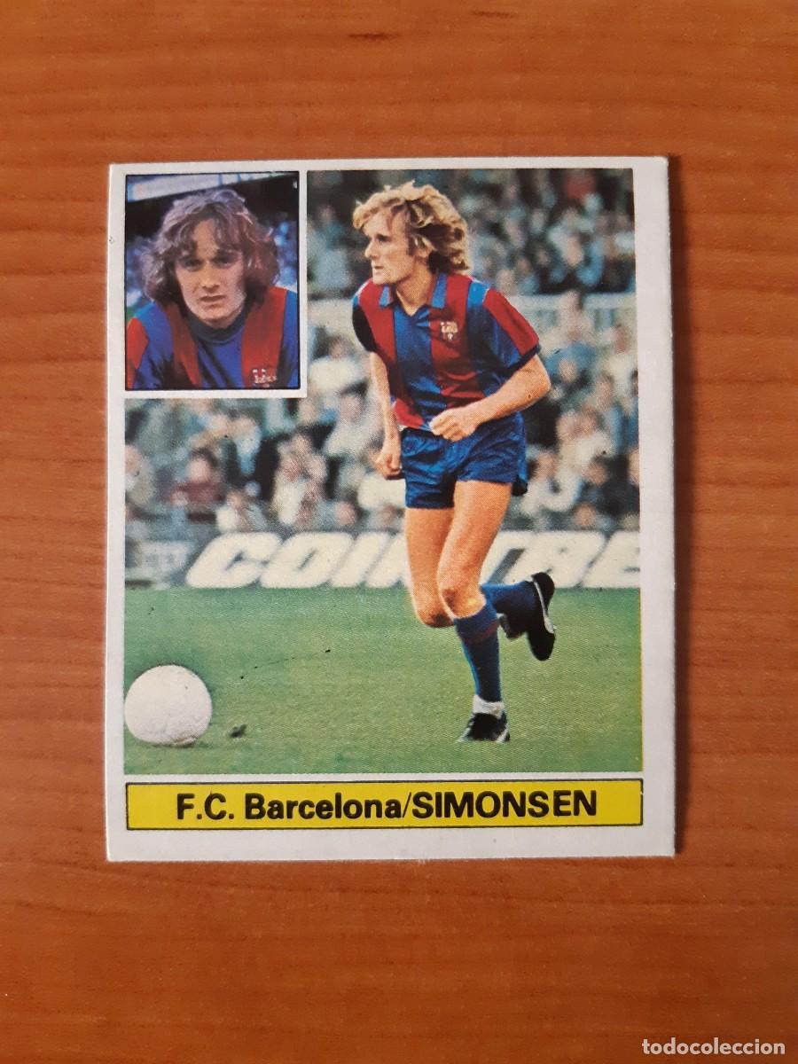 Cromos de f&uacute;tbol: Simonsen (Barcelona) Liga 81-82 ESTE. Nunca pegado, sin pegar