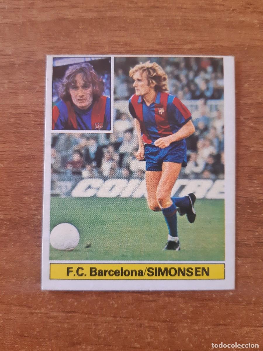 Cromos de f&uacute;tbol: Simonsen (Barcelona) Liga 81-82 ESTE. Nunca pegado, sin pegar