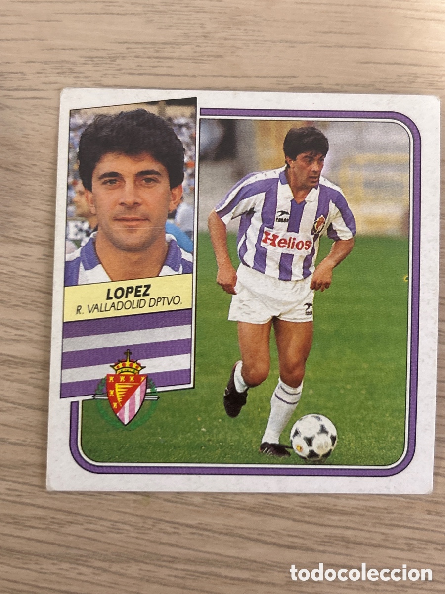 Cartes &agrave; collectionner de Football: LOPEZ VALLADOLID LIGA ESTE 1989 1990 89 90 SIN PEGAR NUNCA PEGADO