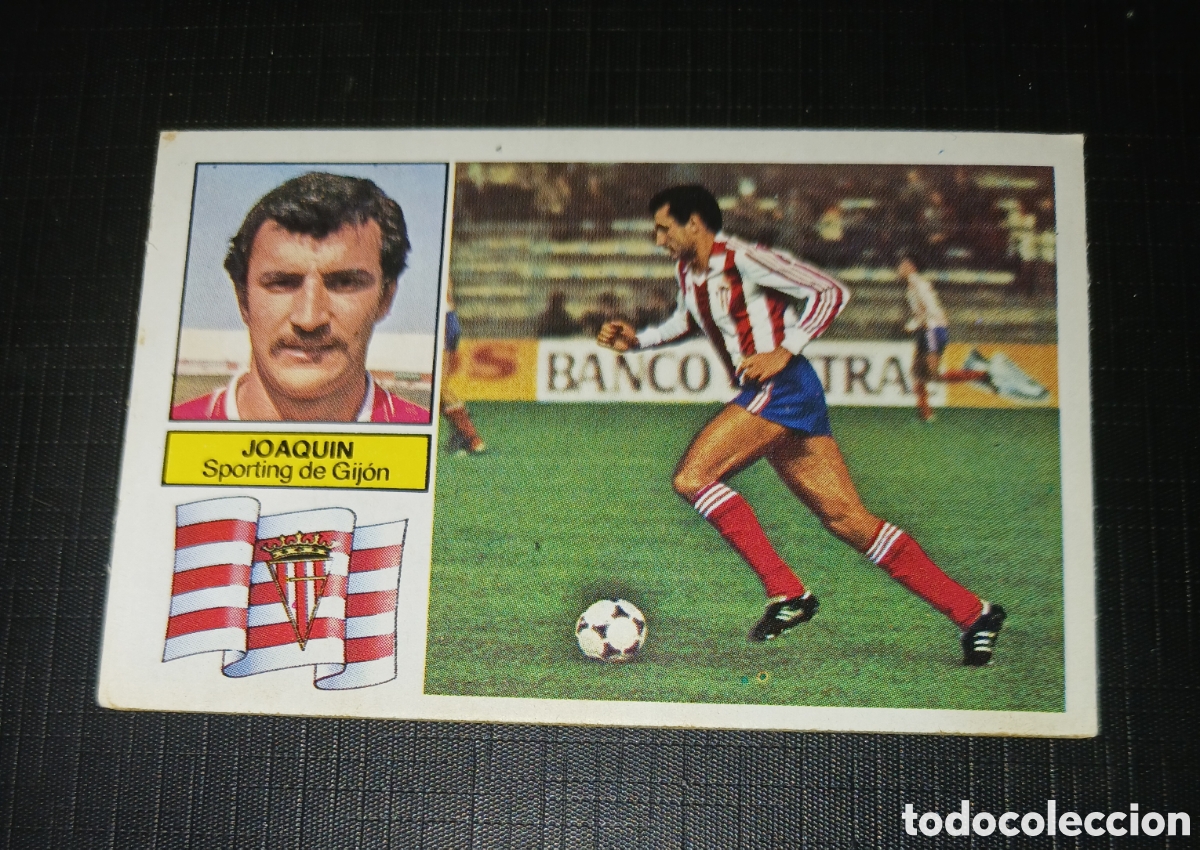 Cromos de f&uacute;tbol: Cromo Joaqu&iacute;n Sporting de Gij&oacute;n Ed. Este Liga 1982 1983 82-83 Sin pegar, nunca pegado