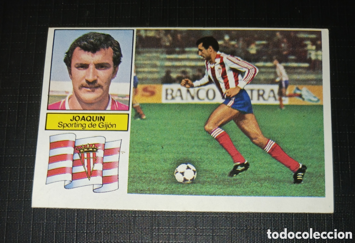Cromos de f&uacute;tbol: Cromo Joaqu&iacute;n Sporting de Gij&oacute;n Ed. Este Liga 1982 1983 82-83 Sin pegar, nunca pegado