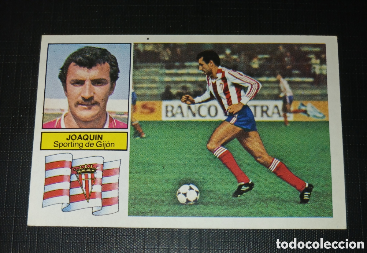 Cromos de f&uacute;tbol: Cromo Joaqu&iacute;n Sporting de Gij&oacute;n Ed. Este Liga 1982 1983 82-83 Sin pegar, nunca pegado