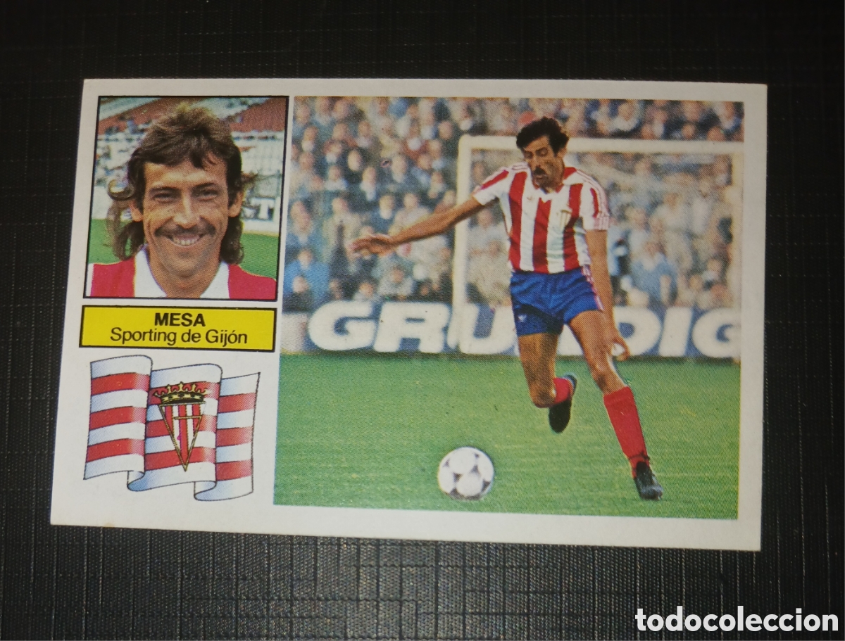 Cromos de f&uacute;tbol: Cromo Mesa Sporting de Gij&oacute;n Ed. Este Liga 1982 1983 82-83 Sin pegar, nunca pegado