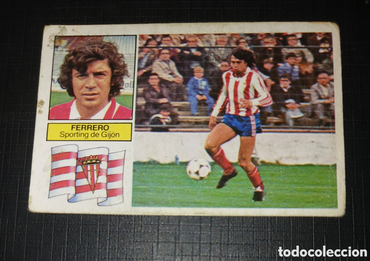 Cromos de f&uacute;tbol: Cromo Ferrero Sporting de Gij&oacute;n Ed. Este Liga 1982 1983 82-83 Sin pegar, nunca pegado