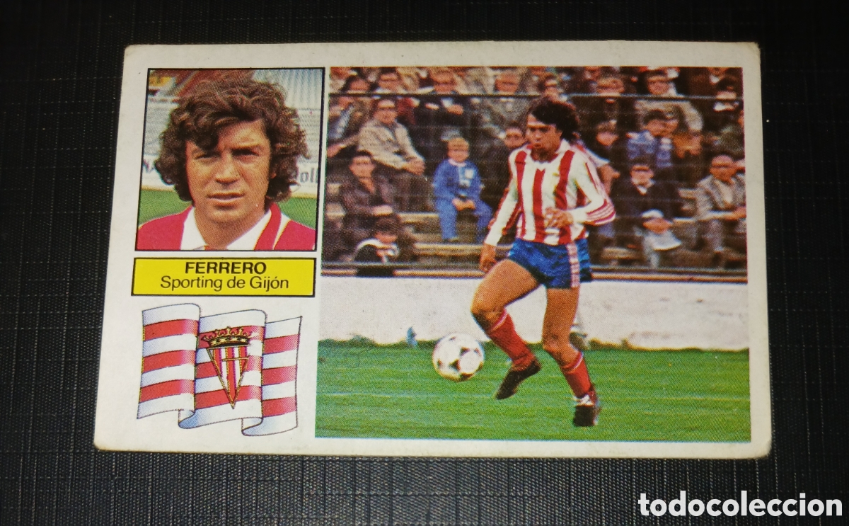 Cromos de f&uacute;tbol: Cromo Ferrero Sporting de Gij&oacute;n Ed. Este Liga 1982 1983 82-83 Sin pegar, nunca pegado