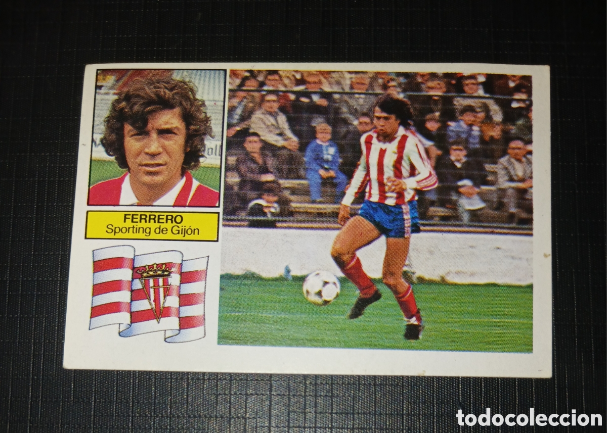 Cromos de f&uacute;tbol: Cromo Ferrero Sporting de Gij&oacute;n Ed. Este Liga 1982 1983 82-83 Sin pegar, nunca pegado