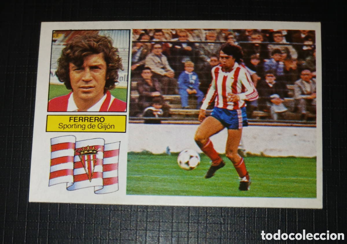 Cromos de f&uacute;tbol: Cromo Ferrero Sporting de Gij&oacute;n Ed. Este Liga 1982 1983 82-83 Sin pegar, nunca pegado