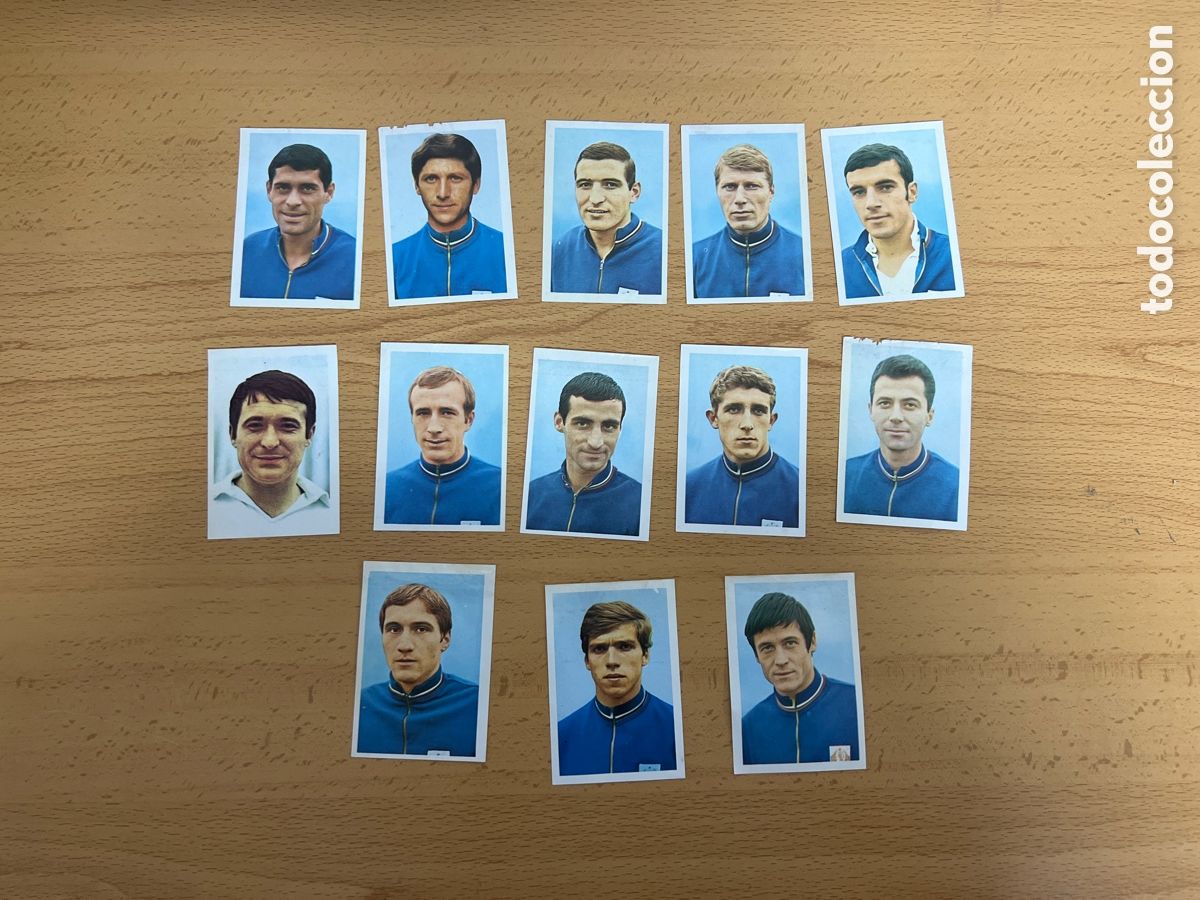 Figurine di Calcio: 1970 Mundial M&eacute;xico 70 Bulgaria 13 cromos FKS despegados