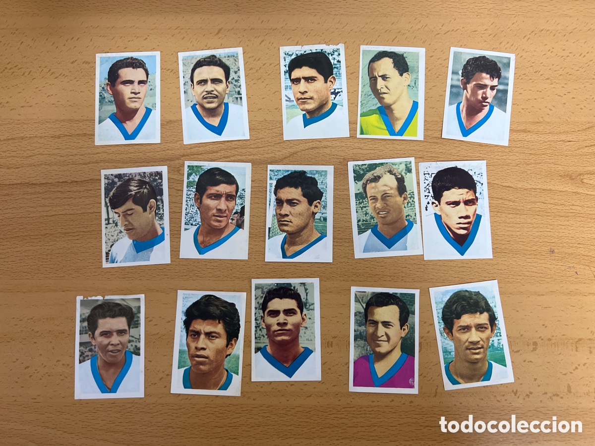 Figurine di Calcio: 1970 MUNDIAL MEXICO EL SALVADOR 15 CROMOS FKS DESPEGADOS