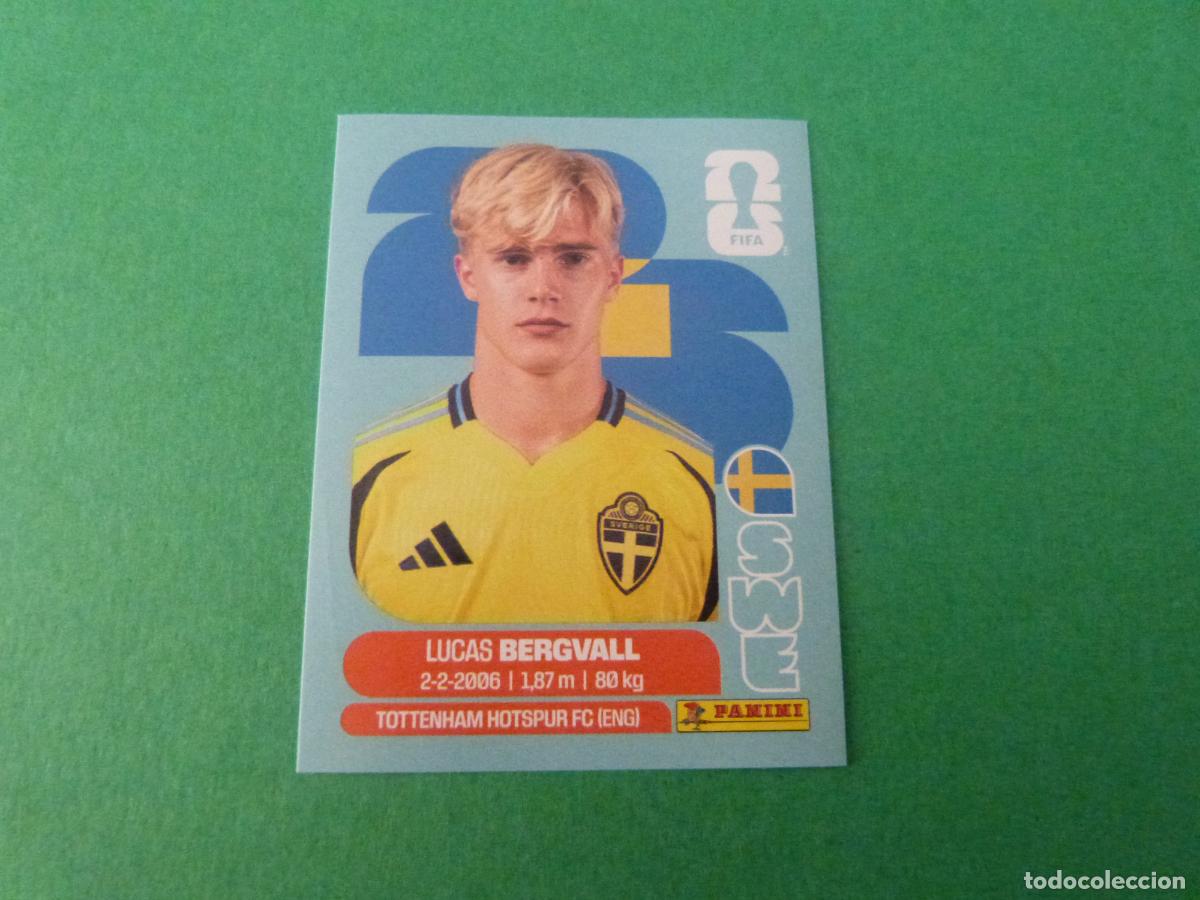Cartes &agrave; collectionner de Football: CROMO FUTBOL BERGVALL SUECIA SIN PEGAR N&ordm; 8 SWE 8 MUNDIAL 2026 PANINI