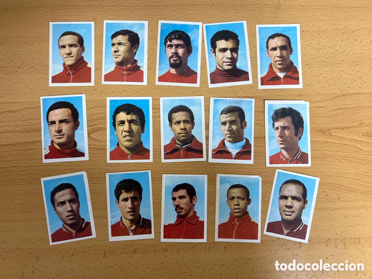 Figurine di Calcio: 1970 MUNDIAL MEXICO MARRUECOS 15 CROMOS FKS DESPEGADOS