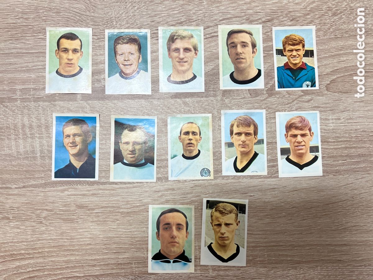 Fu&szlig;ball-Sticker: 1970 MUNDIAL MEXICO ALEMANIA 12 CROMOS FKS DESPEGADOS