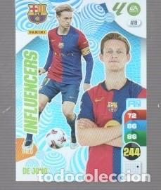 Figurine di Calcio: CROMOS XL ADRENALYN LA LIGA 2024 / 25 EDITOR PANINI N&ordm;418 DEL BARCELONA INFLUENCERS