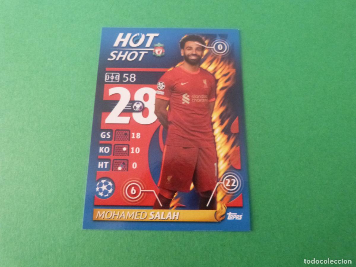 Cromos de f&uacute;tbol: CROMO FUTBOL SALAH LIVERPOOL SIN PEGAR N&ordm; 159 CHAMPIONS LEAGUE 2021-2022/21-22 TOPPS