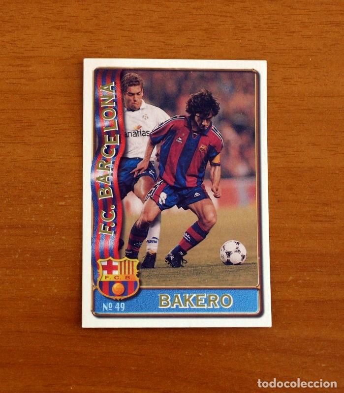 Cromos de f&uacute;tbol: Barcelona -N&ordm; 49 Bakero -Mundicromo Las Fichas de la Liga de F&uacute;tbol 1996-1997-96-97