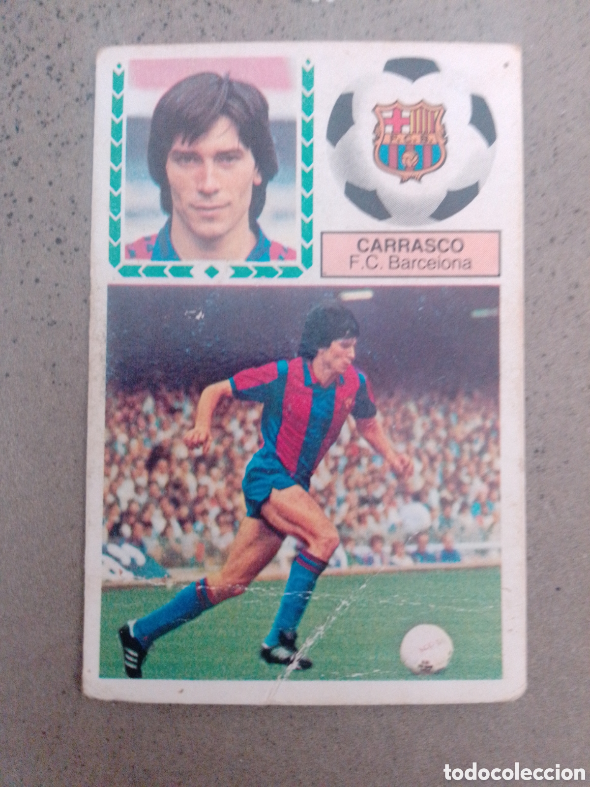 Cromos de f&uacute;tbol: CARRASCO BARCELONA 1983-84 ESTE SIN PEGAR
