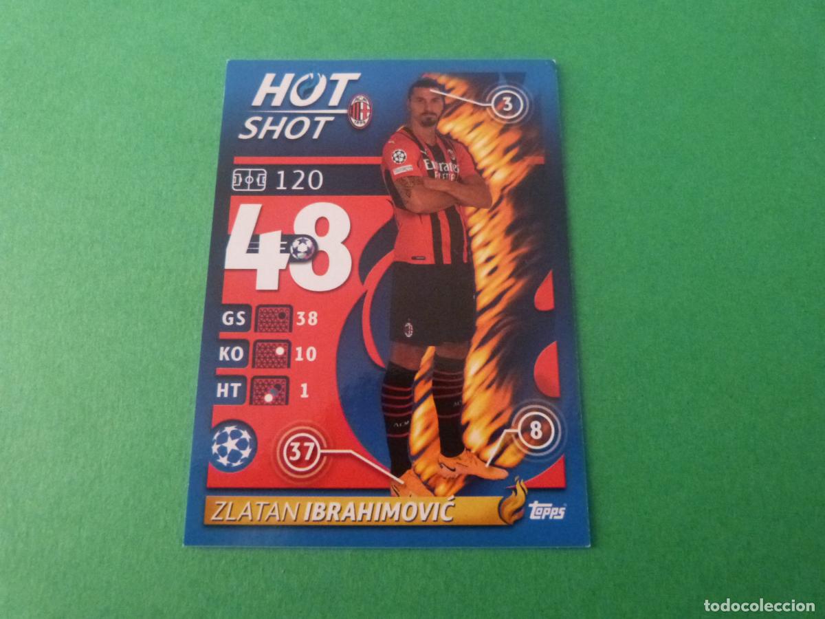 Cromos de f&uacute;tbol: CROMO FUTBOL IBRAHIMOVIC A.C.MILAN SIN PEGAR N&ordm; 195 CHAMPIONS LEAGUE 2021-2022/21-22 TOPPS