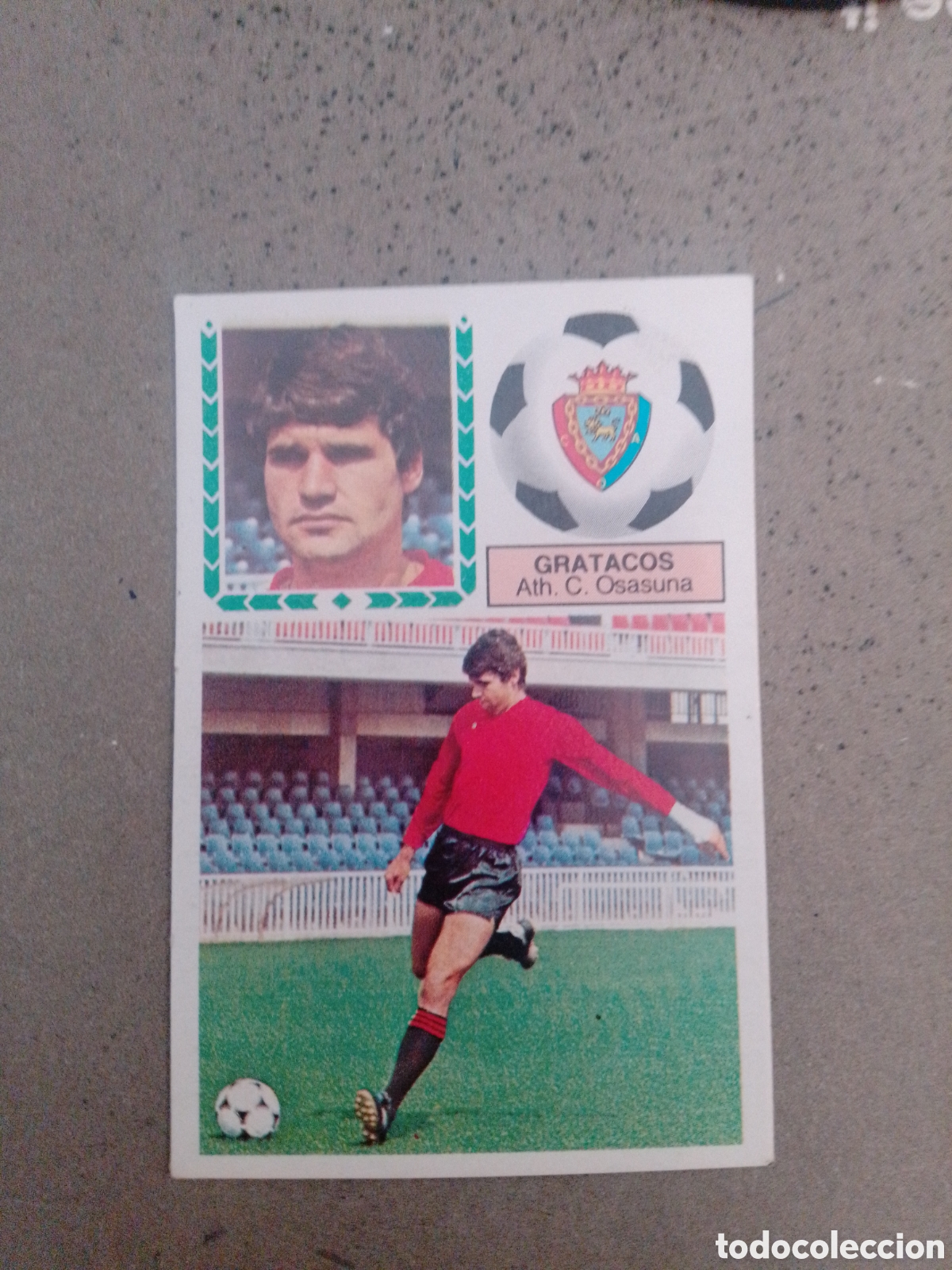 Cromos de f&uacute;tbol: GRATACOS OSASUNA FICHAJE 12 1983-84 ESTE leve desoegado
