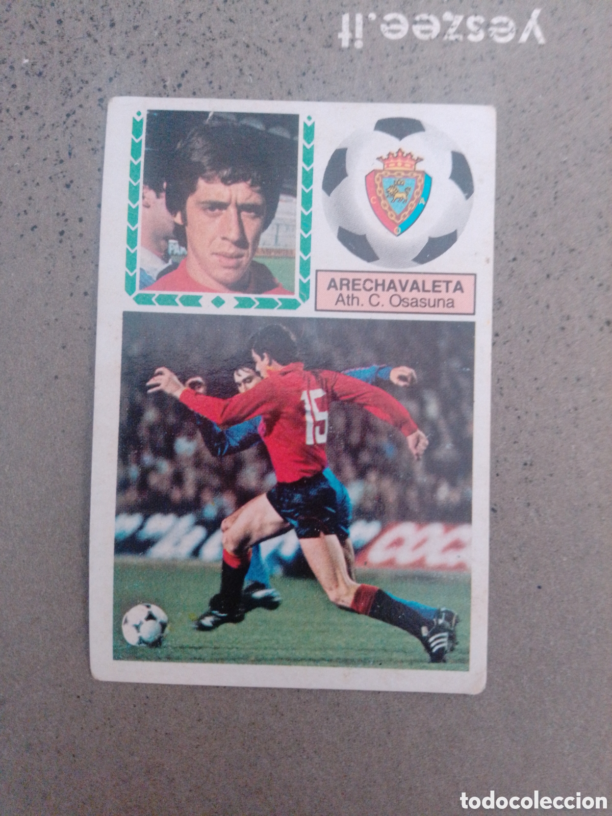 Cromos de f&uacute;tbol: ARECHAVALETA OSASUNA 1983-84 ESTE SIN PEGAR