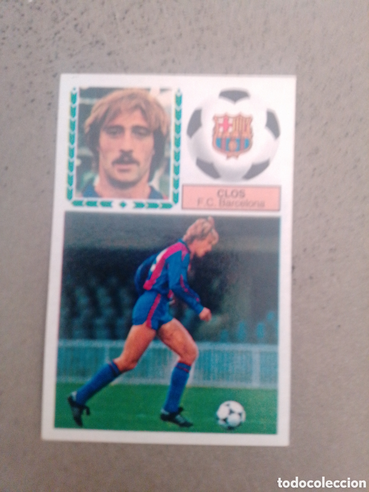 Cromos de f&uacute;tbol: CLOS ERROR IMPRESION BARCELONA 1983-84 ESTE SIN PEGAR