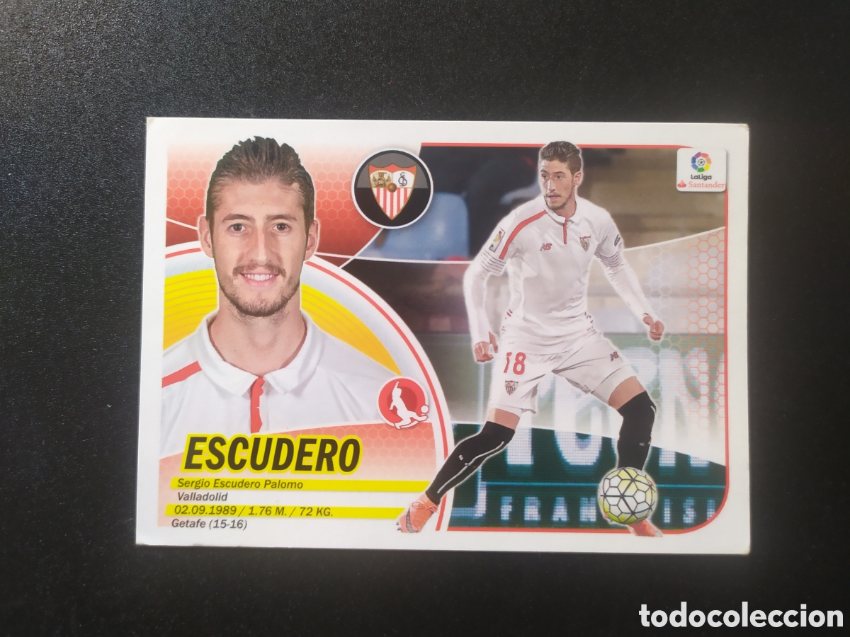 Cromos de f&uacute;tbol: Liga este 2016 2017 16 17 panini Escudero n&deg; 8B 8 B Sevilla