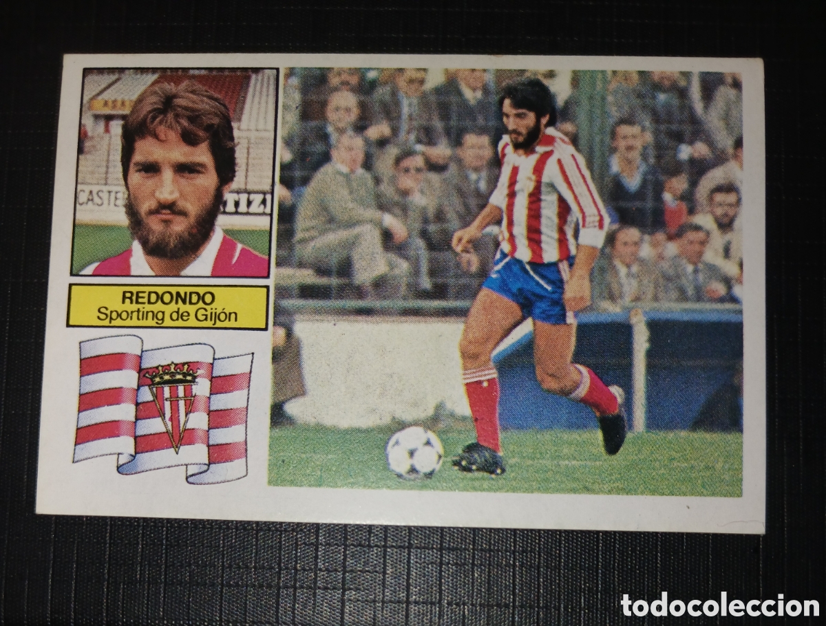 Cromos de f&uacute;tbol: Cromo Redondo Sporting de Gij&oacute;n Ed. Este Liga 1982 1983 82-83 Sin pegar, nunca pegado