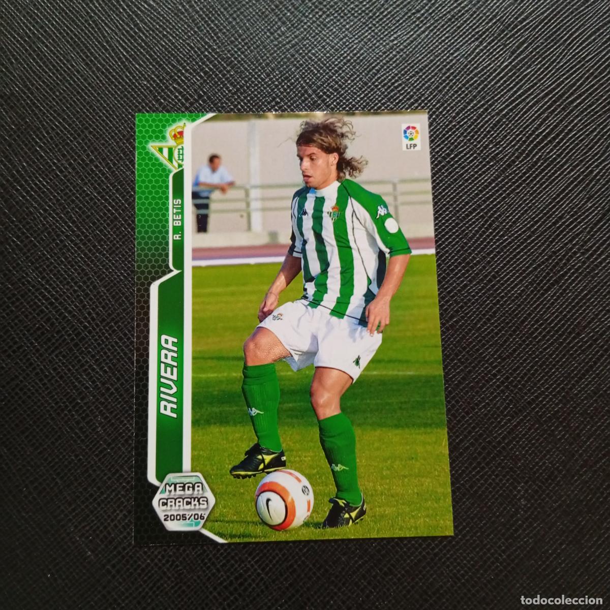 Cromos de f&uacute;tbol: 452 RIVERA REAL BETIS PANINI MEGACRACKS 05 06 CROMO FUTBOL 2005 2006 - A213 PG478 FICHAJE