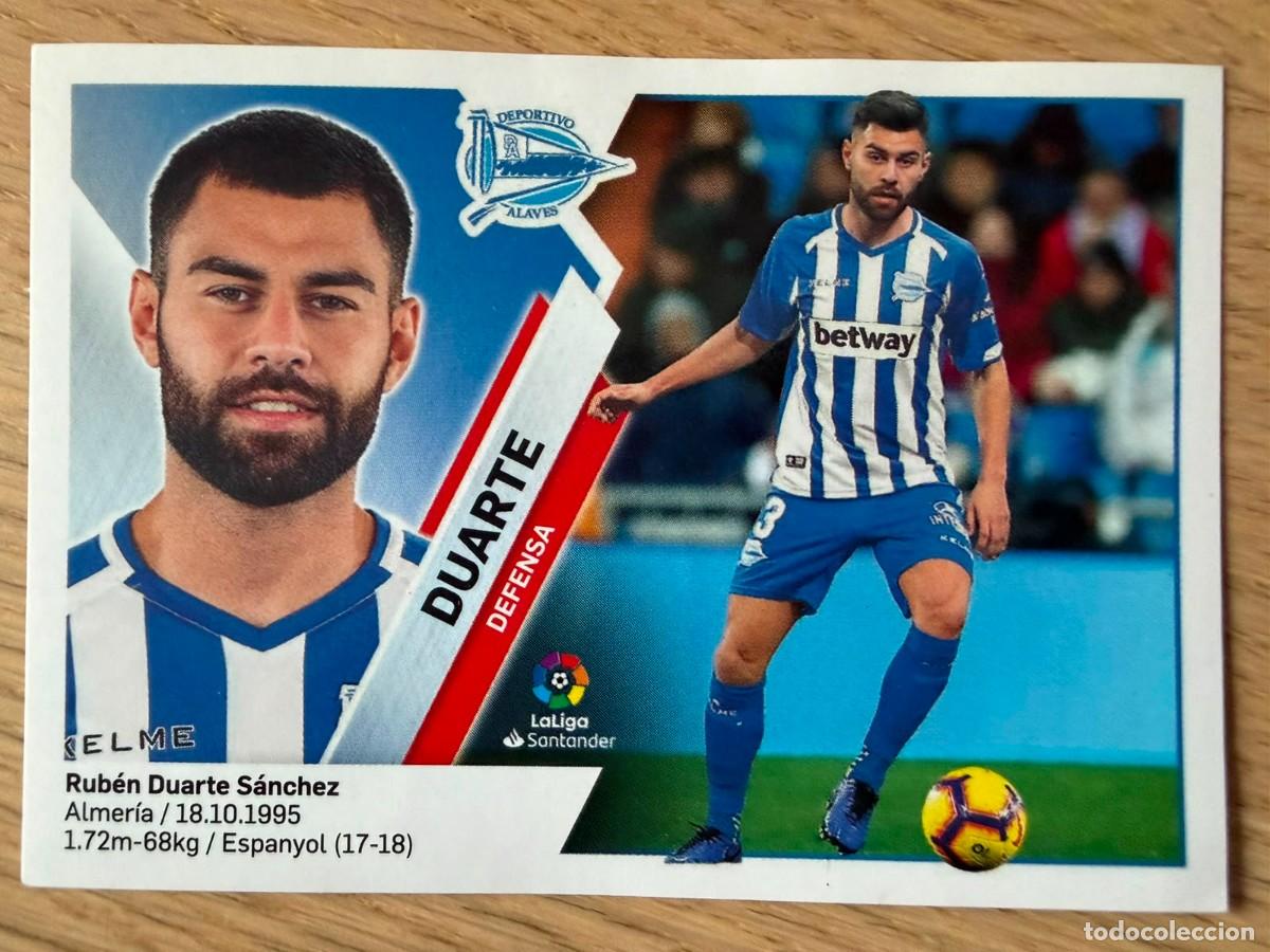 Cromos de f&uacute;tbol: 7A 7 A RUBEN DUARTE ALAVES 19 20 2019 2020 LIGA SANTANDER COLECCIONES ESTE SIN PEGAR STICKER