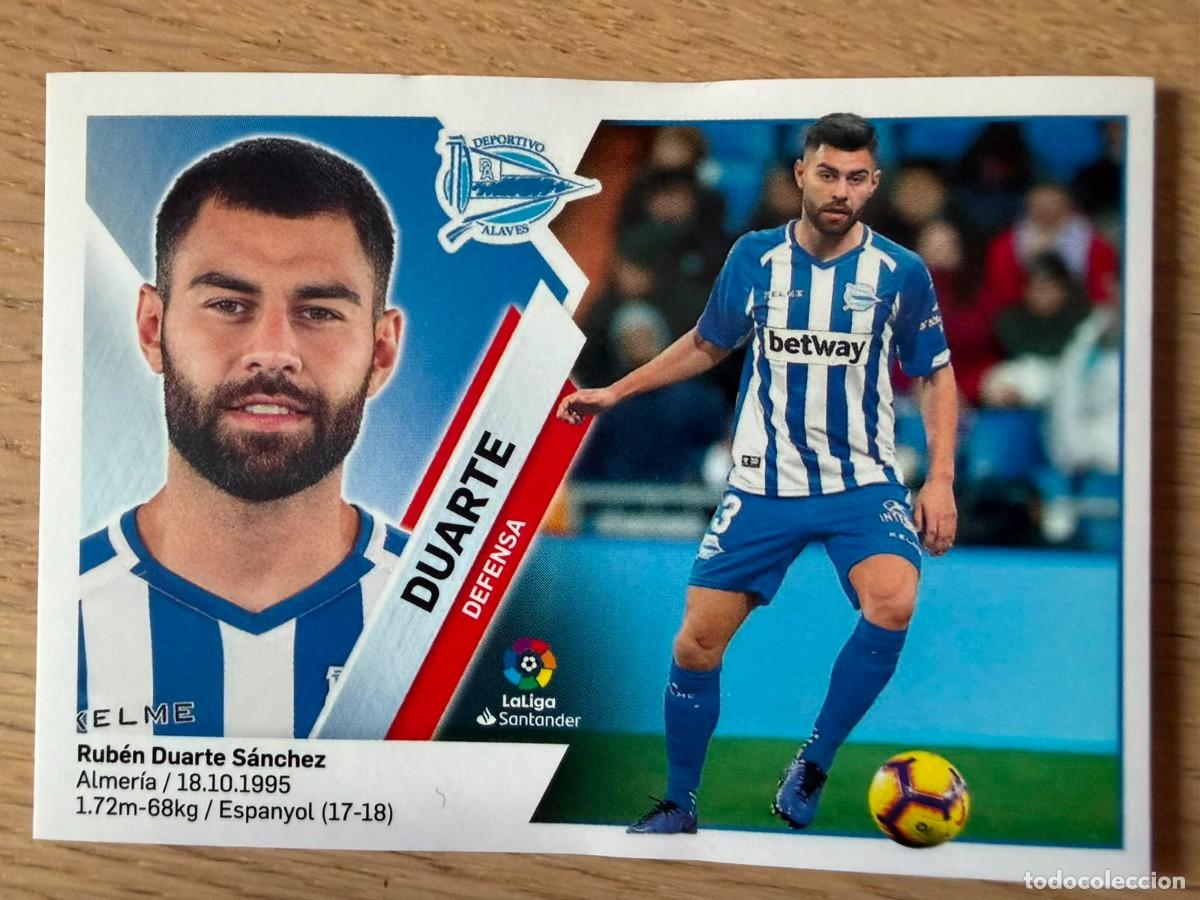 Cromos de f&uacute;tbol: 7A 7 A RUBEN DUARTE ALAVES 19 20 2019 2020 LIGA SANTANDER COLECCIONES ESTE SIN PEGAR STICKER