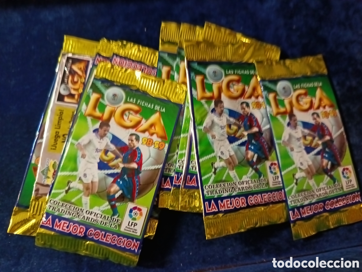 Cromos de f&uacute;tbol: 10 sobres sin abrir mundicromo 98/99
