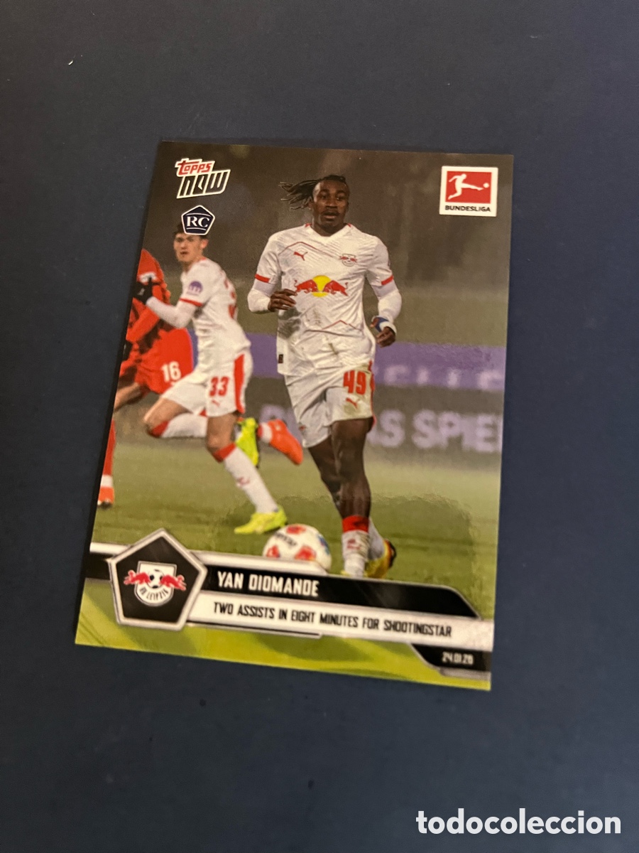 Cromos de f&uacute;tbol: Yan Diomande 25/26 Rookie Topps Bundesliga
