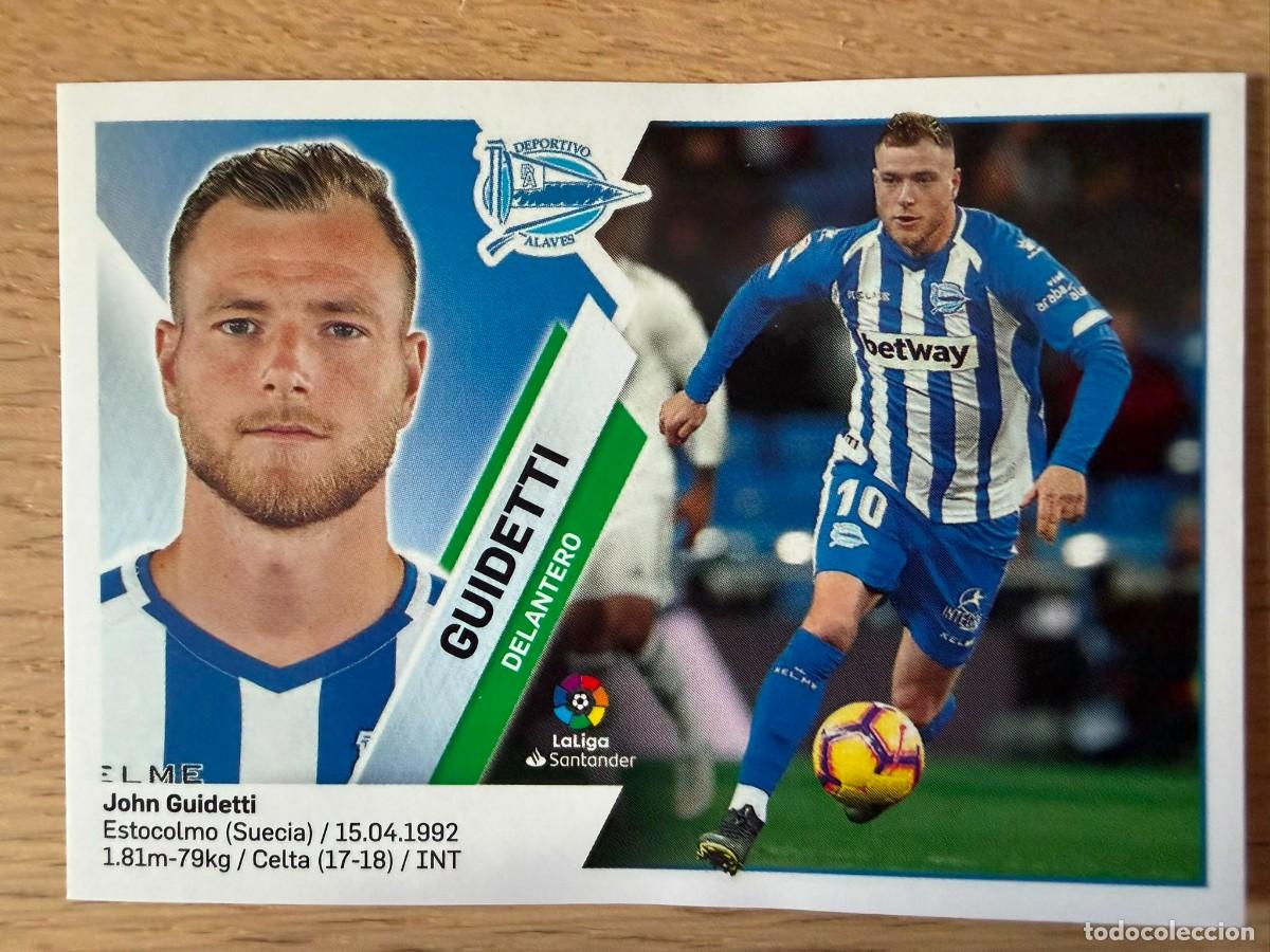 Cromos de f&uacute;tbol: 14 GUIDETTI ALAVES 19 20 2019 2020 LIGA SANTANDER COLECCIONES ESTE SIN PEGAR STICKER