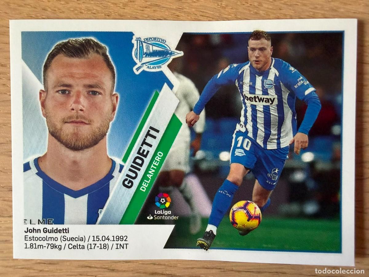 Cromos de f&uacute;tbol: 14 GUIDETTI ALAVES 19 20 2019 2020 LIGA SANTANDER COLECCIONES ESTE SIN PEGAR STICKER