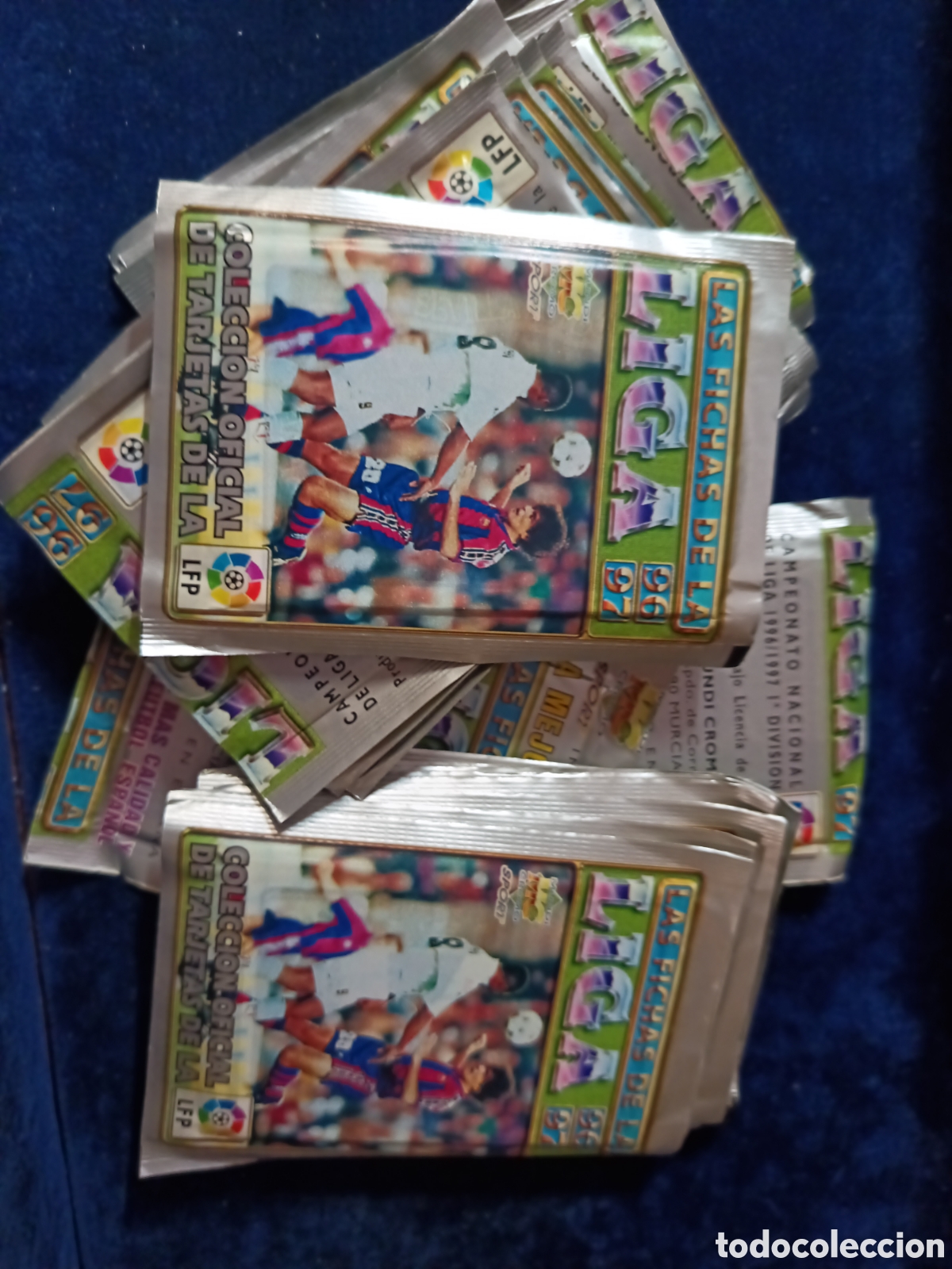 Cromos de f&uacute;tbol: 50 sobres mundicromo 96/97 sin abrir
